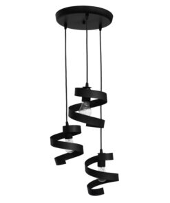 FLEXI-01 BLACK 3L PENDEL ΜΟΝΤΕΡΝΟ ΚΡΕΜΑΣΤΟ Ε/27 Heronia – 34-0324