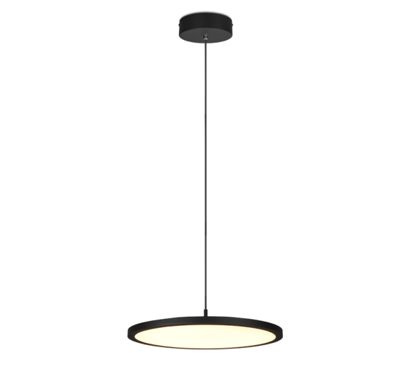 Κρεμαστό Φωτιστικό Trio Lighting TRAY , 29W · 3550lm, 3000K Μαύρο Ματ Μεταλλικό, Step Dimmable - 340910132