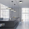 Κρεμαστό Φωτιστικό Trio Lighting TRAY , 29W · 3550lm, 3000K Μαύρο Ματ Μεταλλικό, Step Dimmable – 340910132