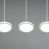 Κρεμαστό Φωτιστικό Trio Lighting TRAY 3x SMD, 10W · 3750lm, 4000K Λευκό Ματ Μεταλλικό – 340910331