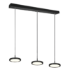 Κρεμαστό Φωτιστικό Trio Lighting TRAY 3x SMD, 10W · 3600lm, 3000K Μαύρο Ματ Μεταλλικό – 340910332