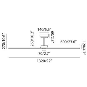 Faro Barcelona Milos Ανεμιστήρας Οροφής – 34100