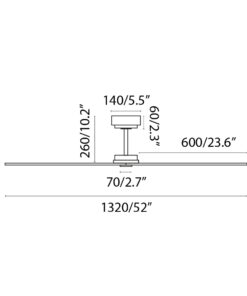 Faro Barcelona MILOS Smart WIFI Ανεμιστήρας Οροφής Μαύρου Χρώματος με Τηλεχειριστήριο – 34100WP