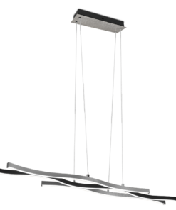 Κρεμαστό Φωτιστικό Trio Lighting BLAZE , 35W · 4300lm, 2300+3000+4000K Βουρτσισμένο Αλουμίνιο Μεταλλικό, Step Dimmable, Χρώματα Ρυθμιζόμενα στο Φωτιστικό- 341210305