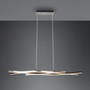 Κρεμαστό Φωτιστικό Trio Lighting BLAZE , 35W · 4300lm, 2300+3000+4000K Βουρτσισμένο Αλουμίνιο Μεταλλικό, Step Dimmable, Χρώματα Ρυθμιζόμενα στο Φωτιστικό- 341210305