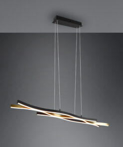 Κρεμαστό Φωτιστικό Trio Lighting BLAZE , 35W · 4300lm, 2300+3000+4000K Ορείχαλκος Ματ Μεταλλικό, Step Dimmable, Χρώματα Ρυθμιζόμενα στο Φωτιστικό, – 341210308