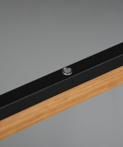 Κρεμαστό Φωτιστικό Trio Lighting KERALA , 25W · 3000lm, 3000K Μαύρο Ματ Μεταλλικό, Αφής, – 341610132