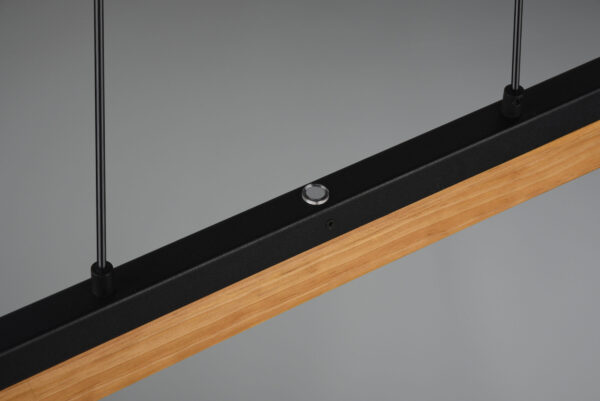 Κρεμαστό Φωτιστικό Trio Lighting KERALA , 25W · 3000lm, 3000K Μαύρο Ματ Μεταλλικό, Αφής, – 341610132