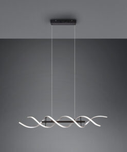 Κρεμαστό Φωτιστικό Trio Lighting SEQUENCE , 45W · 5600lm, 2300+3000+4000K Βουρτσισμένο Αλουμίνιο Αλουμίνιο, Step Dimmable – 341810205