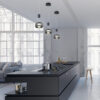 Κρεμαστό Φωτιστικό Trio Lighting MADISON , 8W · 900lm, 3000K Μαύρο Ματ Μεταλλικό, Step Dimmable – 342010132