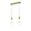 Κρεμαστό Φωτιστικό Trio Lighting MADISON 2x SMD, 8W · 1800lm, 3000K Ορείχαλκος Ματ Αλουμίνιο, Step Dimmable – 342010208