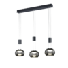 Κρεμαστό Φωτιστικό Trio Lighting MADISON 3x SMD, 8W · 2700lm, 3000K Μαύρο Ματ Αλουμίνιο, Step Dimmable – 342010332