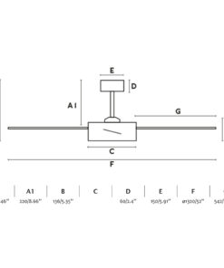 Faro Barcelona BARTH L Ανεμιστήρας Οροφής Μαύρου Χρώματος με LED Φως 2700Κ-6000Κ και Τηλεχειριστήριο – 34261