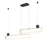 Κρεμαστό Φωτιστικό Trio Lighting GRANT , 54W · 6500lm, 2300+3000+4000K Ορείχαλκος Ματ Μεταλλικό, Step Dimmable, Χρώματα Ρυθμιζόμενα στο Φωτιστικό – 342710208