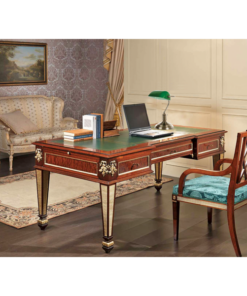 InLight Επιτραπέζιο φωτιστικό από οξυντέ μέταλλο και πράσινο γυαλί 1XE27 D:38cm (3431-BR)