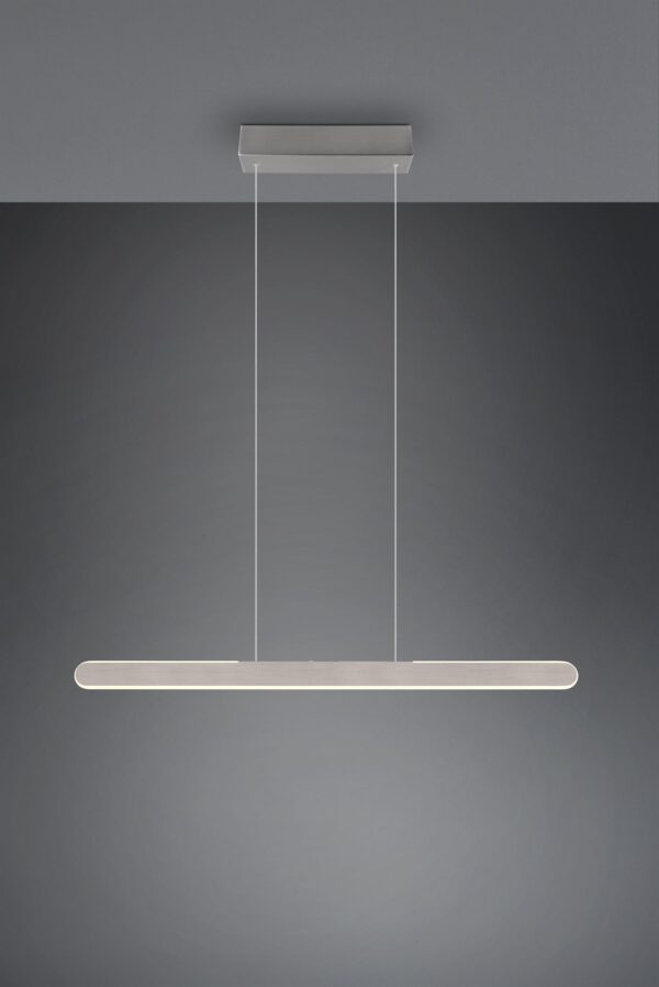 Κρεμαστό Γραμμικό Φωτιστικό Up-Down HELIOS Trio Lighting LED 28W 3300lm CCT Dimmable Αφής Βουρτσισμένο Αλουμίνιο – 343310105