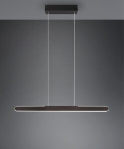 Κρεμαστό Γραμμικό Φωτιστικό Up-Down HELIOS Trio Lighting LED 28W 3300lm CCT Dimmable Αφής Μαύρο Ματ – 343310132