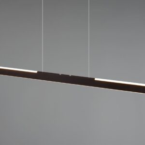 Κρεμαστό Γραμμικό Φωτιστικό Up-Down HELIOS Trio Lighting LED 28W 3300lm CCT Dimmable Αφής Μαύρο Ματ – 343310132