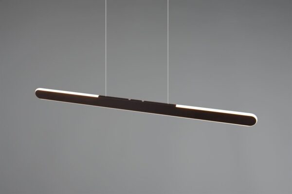 Κρεμαστό Γραμμικό Φωτιστικό Up-Down HELIOS Trio Lighting LED 28W 3300lm CCT Dimmable Αφής Μαύρο Ματ – 343310132