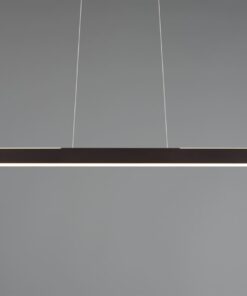 Κρεμαστό Γραμμικό Φωτιστικό Up-Down HELIOS Trio Lighting LED 28W 3300lm CCT Dimmable Αφής Μαύρο Ματ – 343310132