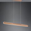 Κρεμαστό Γραμμικό Φωτιστικό Up-Down HELIOS Trio Lighting LED 28W 3300lm CCT Dimmable Αφής Καφέ – 343310165