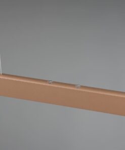 Κρεμαστό Γραμμικό Φωτιστικό Up-Down HELIOS Trio Lighting LED 28W 3300lm CCT Dimmable Αφής Καφέ – 343310165