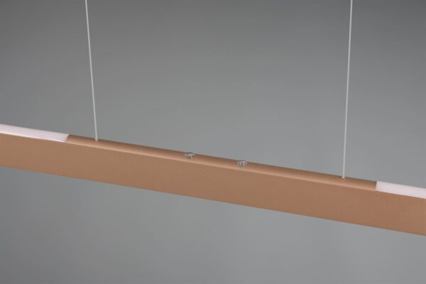 Κρεμαστό Γραμμικό Φωτιστικό Up-Down HELIOS Trio Lighting LED 28W 3300lm CCT Dimmable Αφής Καφέ – 343310165