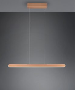 Κρεμαστό Γραμμικό Φωτιστικό Up-Down HELIOS Trio Lighting LED 28W 3300lm CCT Dimmable Αφής Καφέ – 343310165