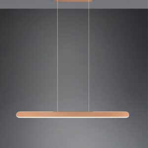 Κρεμαστό Γραμμικό Φωτιστικό Up-Down HELIOS Trio Lighting LED 28W 3300lm CCT Dimmable Αφής Καφέ – 343310165