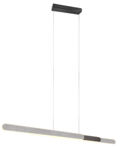 Κρεμαστό Φωτιστικό Trio Lighting LED 48W 2700K Dimmable με Τηλεχειριστήριο χρώματος Αλουμινίου – 343310305