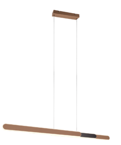 Κρεμαστό Φωτιστικό Trio Lighting LED 48W 2700K Dimmable με Τηλεχειριστήριο Καφέ Χρώματος – 343310365