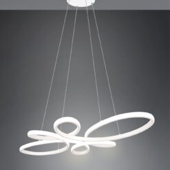 Κρεμαστό φωτιστικό Trio Lighting LED 3900lm 32W 4000K Step Dimmable Λευκό Ματ – 345619131
