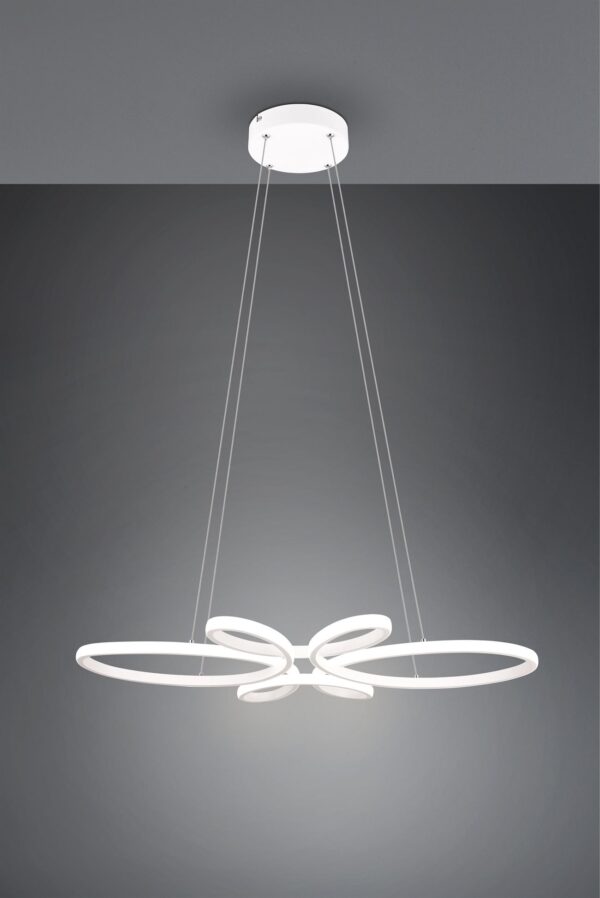 Κρεμαστό φωτιστικό Trio Lighting LED 3900lm  32W 4000K Step Dimmable Λευκό Ματ – 345619131