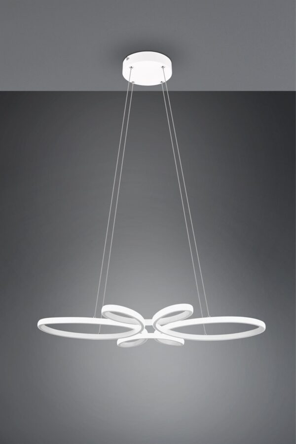 Κρεμαστό φωτιστικό Trio Lighting LED 3900lm  32W 4000K Step Dimmable Λευκό Ματ – 345619131