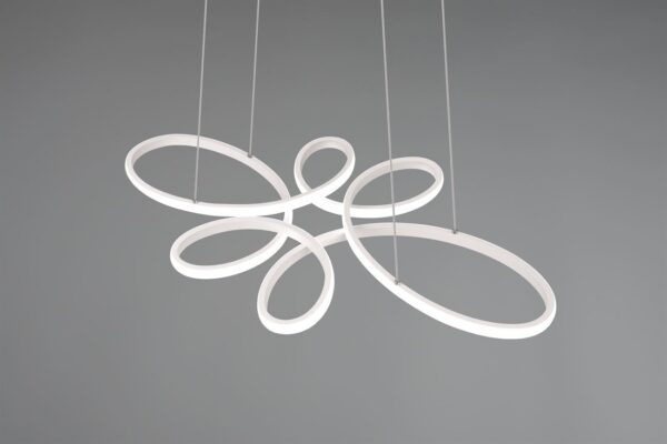Κρεμαστό φωτιστικό Trio Lighting LED 3900lm  32W 4000K Step Dimmable Λευκό Ματ – 345619131
