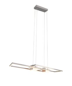 LED Κρεμαστό Φωτιστικό ALBANY Νίκελ Ματ 37W 4300lm CCT Dimmable με Τηλεχειριστήριο Trio Lighting – 347710407