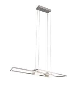 LED Κρεμαστό Φωτιστικό ALBANY Νίκελ Ματ 37W 4300lm CCT Dimmable με Τηλεχειριστήριο Trio Lighting – 347710407