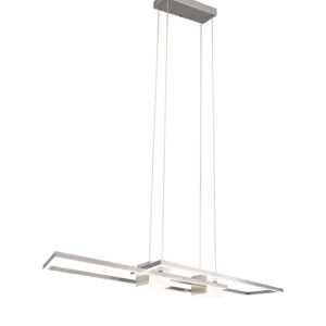 LED Κρεμαστό Φωτιστικό ALBANY Νίκελ Ματ 37W 4300lm CCT Dimmable με Τηλεχειριστήριο Trio Lighting – 347710407