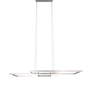LED Κρεμαστό Φωτιστικό ALBANY Νίκελ Ματ 37W 4300lm CCT Dimmable με Τηλεχειριστήριο Trio Lighting – 347710407