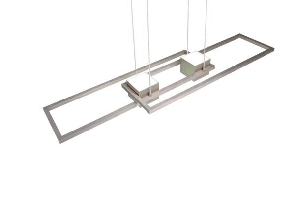 LED Κρεμαστό Φωτιστικό ALBANY Νίκελ Ματ 37W 4300lm CCT Dimmable με Τηλεχειριστήριο Trio Lighting – 347710407