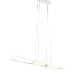 LED Κρεμαστό Φωτιστικό ALBANY Λευκό Ματ 37W 4300lm CCT Dimmable με Τηλεχειριστήριο Trio Lighting – 347710431