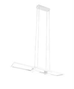 LED Κρεμαστό Φωτιστικό ALBANY Λευκό Ματ 37W 4300lm CCT Dimmable με Τηλεχειριστήριο Trio Lighting – 347710431