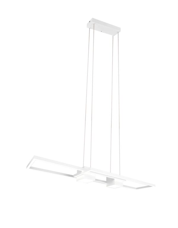 LED Κρεμαστό Φωτιστικό ALBANY Λευκό Ματ 37W 4300lm CCT Dimmable με Τηλεχειριστήριο Trio Lighting – 347710431