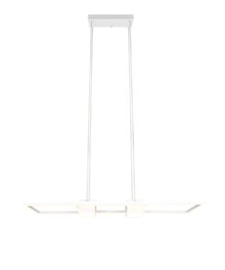 LED Κρεμαστό Φωτιστικό ALBANY Λευκό Ματ 37W 4300lm CCT Dimmable με Τηλεχειριστήριο Trio Lighting – 347710431