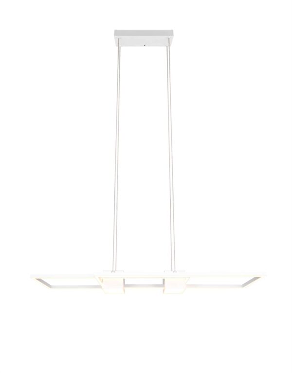 LED Κρεμαστό Φωτιστικό ALBANY Λευκό Ματ 37W 4300lm CCT Dimmable με Τηλεχειριστήριο Trio Lighting – 347710431