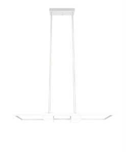 LED Κρεμαστό Φωτιστικό ALBANY Λευκό Ματ 37W 4300lm CCT Dimmable με Τηλεχειριστήριο Trio Lighting – 347710431