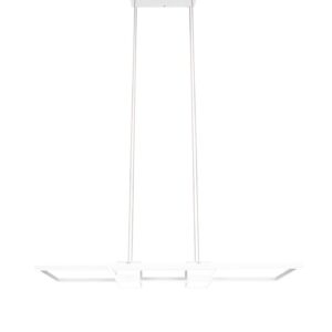 LED Κρεμαστό Φωτιστικό ALBANY Λευκό Ματ 37W 4300lm CCT Dimmable με Τηλεχειριστήριο Trio Lighting – 347710431