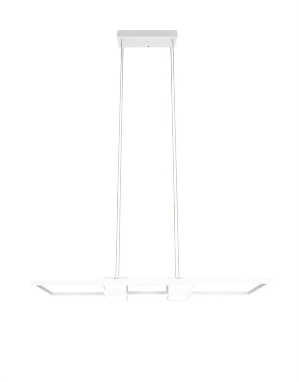 LED Κρεμαστό Φωτιστικό ALBANY Λευκό Ματ 37W 4300lm CCT Dimmable με Τηλεχειριστήριο Trio Lighting – 347710431