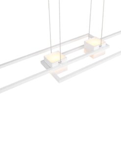 LED Κρεμαστό Φωτιστικό ALBANY Λευκό Ματ 37W 4300lm CCT Dimmable με Τηλεχειριστήριο Trio Lighting – 347710431