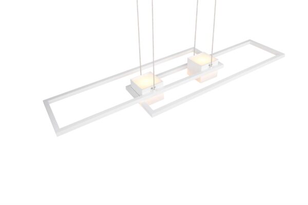LED Κρεμαστό Φωτιστικό ALBANY Λευκό Ματ 37W 4300lm CCT Dimmable με Τηλεχειριστήριο Trio Lighting – 347710431